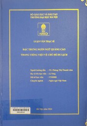 Đặc trưng ngôn ngữ quảng cáo trong tiếng Việt về chủ đề du lịch