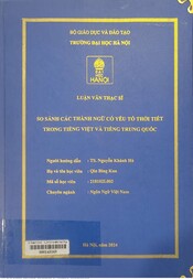 So sánh các thành ngữ có yếu tố thời tiết trong tiếng Việt và tiếng Trung Quốc