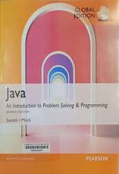 Java an introduction to problem solving & programming