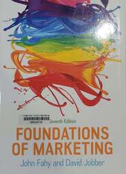 Foundations of marketing