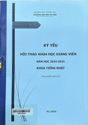 Kỷ yếu Hội thảo khoa học giảng viên năm học 2024-2025 Khoa tiếng Nhật