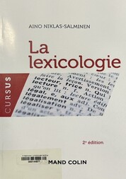 La lexicologie