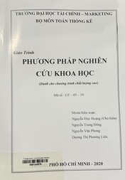 Giáo trình phương pháp nghiên cứu khoa học