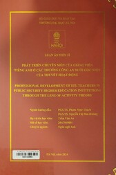 Professional development of EFL teachers in public security higher education institutions through the lens of activity theory =
