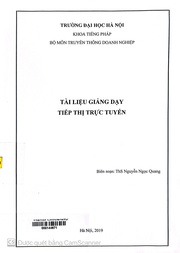 Tài liệu giảng dạy Tiếp thị trực tuyến