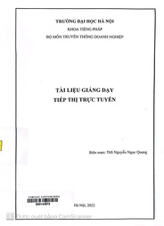 Tài liệu giảng dạy Tiếp thị trực tuyến