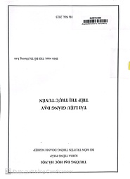Tài liệu giảng dạy Tiếp thị trực tuyến