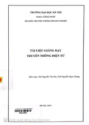 Tài liệu giảng dạy Truyền thông điện tử