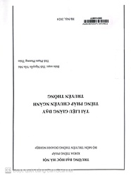 Tài liệu giảng dạy tiếng Pháp chuyên ngành Truyền thông