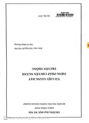 Tài liệu giảng dạy tiếng Pháp chuyên ngành Truyền thông