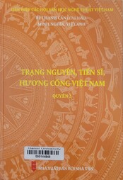 Trạng nguyên, tiến sĩ, hương cống Việt Nam.