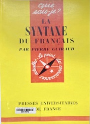 La syntaxe du français