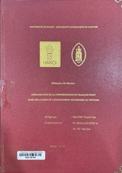 Amélioration de la compréhension du Français écrit dans des classes de l'enseignement secondaire au Vietnam