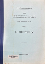 Đề án Giảng dạy, học tập ngoại ngữ trong hệ thống giáo dục quốc dân Việt Nam.