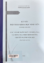 Kỷ yếu hội thảo khoa học sinh viên năm học 2024 - 2025