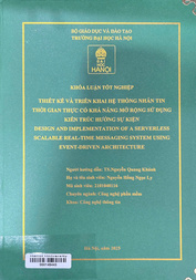 Design and implementation of a serverless scalable real-time messaging system using Event-Driven architecture =
