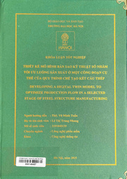 Developing a digital twin model to optimize production flow in a selected stage of steel structure manufacturing =