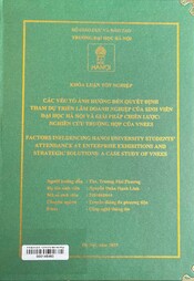 Factors influencing Hanoi university students' attendance at enterprise exhibitions and strategic solutions a case study of VNEES =