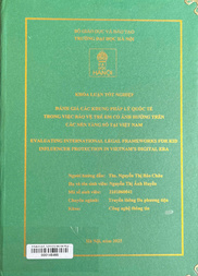 Evaluating international legal frameworks for kid influencer protection in Vietnam's digital era =