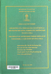 The impact of advertising videos using AI on consumers a case study of Coca-cola =