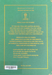 From success to crisis the addictive allure of children's entertainment channels and the wave of parental responses in the digital age. The case of Cocomelon =