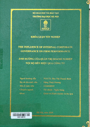 The influence of internal corporate governance on firm performance =