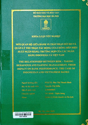 The relationship between risk-taking behavior and earning management, their impact on bank performance the case of Indonesian and Vietnamese banks =