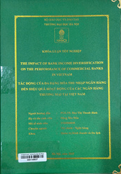 The impact of bank income diversification on the performance of commercial banks in Vietnam =