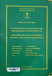 Ownership structure and corporate diversification evidence from Vietnam =