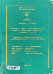 Effect of bank size on risk ratios, bank's performance in 5 ASEAN countries =
