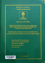 Demographic changes in human trafficking in Vietnam research findings and policy implications =