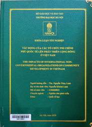 The impacts of international non-governmental organizations on community development in Vietnam =