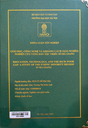 Education, technology, and the rich-poor gap a study of the ethnic minority region in Ha Giang =