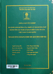 베트남과 한국의 관혼상제 의례에 대한 음양오행의 영향 비교 =