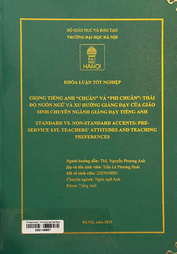Standard vs. non-standard accents pre-service EFL teachers’ attitudes and teaching preferences =