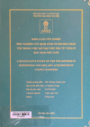 A qualitative study of the TPR method in supporting vocabulary acquisition in young learners =