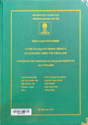 Posizione dei pronomi in italiano rispetto all'inglese =