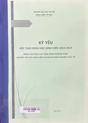 Kỷ yếu hội thảo khoa học sinh viên 2018-2019