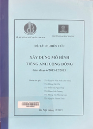 Xây dựng mô hình tiếng Anh cộng đồng giai đoạn 62015 - 122015