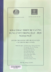 Khai thác thiết bị và ứng dụng CNTT trong dạy - học ngoại ngữ