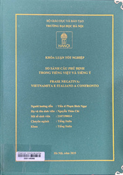 Frase negativa Vietnamita e Italiano a confronto =