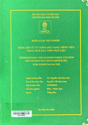 Übersetzung von konnektoren aus dem Deutschen ins Vietnamesische eine korpusanalyse =