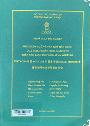 Instagram 및 Youtube 의 짧은 영상 (Reels, shorts) 을 통한 한국어와 한국 문화 학습 =