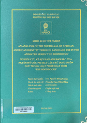 An analysis of the portrayal of African-American identity through language use in the animated series "The Boondocks" =