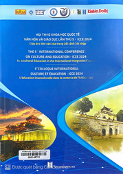 Kỷ yếu hội thảo khoa học quốc tế văn hóa và giáo dục lần thứ 5 _ICCE 2024 Giáo dục liên văn hóa trong bối cảnh hội nhập =