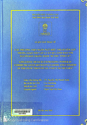 Các phương tiện ngôn ngữ biểu thị quyền lực trong giao tiếp giữa cán bộ lãnh đạo với người dân trong phim “Bí thư tỉnh uỷ” =