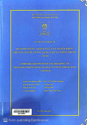 So sánh những thành ngữ có ý nghĩa khen chê con người trong tiếng Việt và tiếng Trung Quốc =