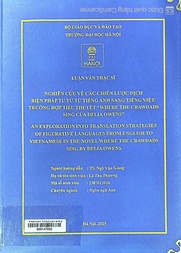 An exploration into translation strategies of figurative languages from English to Vietnamese in the novel "Where the crawdads sing by Delia Owens" =