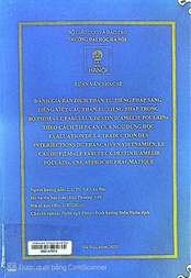 Evaluation de la traduction des interjections du Français en Vietnamien, le cas du film «Le fabuleux destin d’amélie poulain». Une approche pragmatique =