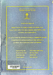An analysis of intercultural communicative competence dimensions in the grade 11 Global success English textbook =
